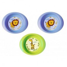 Набір дитячого посуду Nuvita тарелочки 6м+ 3шт. глубокие синие и салатовая (NV1422Blue) Набір дитячого посуду Nuvita тарелочки 6м+ 3шт. глубокие синие и салатовая (NV1422Blue)