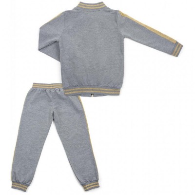 Набір дитячого одягу Breeze з золотими лампасами (12986-128G-gray)
