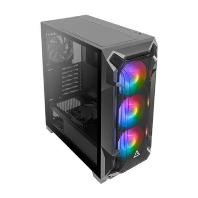 Корпус Antec DF600 FLUX Gaming, MidT,2xUSB3.0, 2x120+3x120ARGBмм,скло(бічна панель)без БЖ,чорний