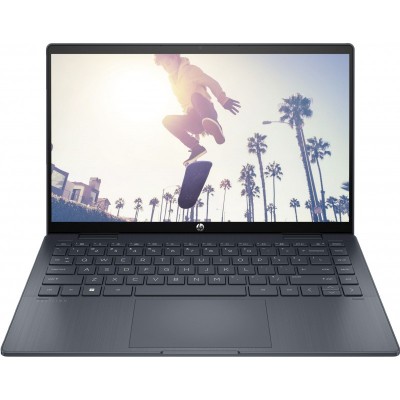 Ноутбук HP Pavilion x360 14-ek2006ua 14" FHD IPS Touch, Intel 3-100U, 8GB, F512GB, UMA, DOS, синій