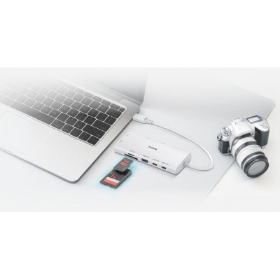 USB-С Хаб D-Link DUP-A01 10in1  2xHDMI, 1xGE, 2xUSB-C, 1xUSB-A 3.1, 1xUSB-A 3.0, 1xSD, 1xmicroSD, 1xUSB-C PD