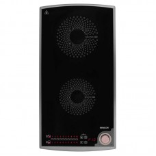 Плитка настільна Sencor індукційна, комф. - 2, 1.3+1.8кВт, управл - сенсор-мех., чорний Плитка настільна Sencor індукційна, комф. - 2, 1.3+1.8кВт, управл - сенсор-мех., чорний