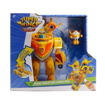 Ігровий набір Super Wings Super Robot Suit Золотий Хлопчик (Golden Boy)
