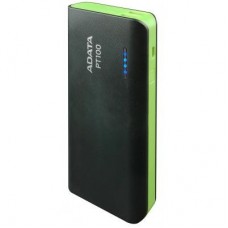 Батарея універсальна ADATA PT100 10000mAh Black-Green (APT100-10000M-5V-CBKGR) Батарея універсальна ADATA PT100 10000mAh Black-Green (APT100-10000M-5V-CBKGR)