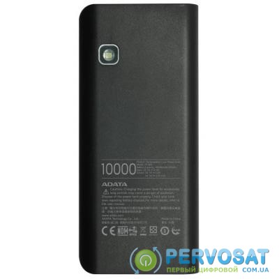 Батарея универсальная ADATA PT100 10000mAh Black-Green (APT100-10000M-5V-CBKGR)