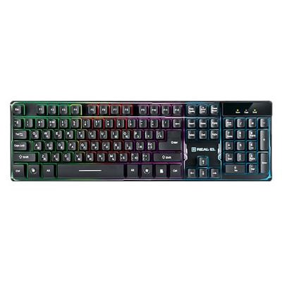 Клавіатура REAL-EL 8700 Gaming Backlit, black