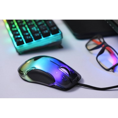 Миша 2E GAMING MG345, RGB, USB-A, прозорий