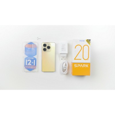 Смартфон TECNO Spark 20 PRO (KJ6) 6.78" 8/256ГБ, 2SIM, 5000мА•год, Frosty Ivory