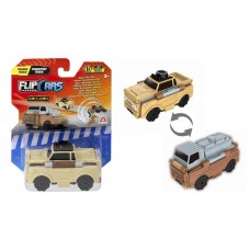 Машинка-трансформер Flip Cars 2 в 1 Парадна вантажівка і Автоцистерна
