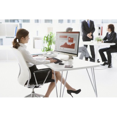 Персональний комп'ютер моноблок ASUS M3400WYAK-BA019M 23.8" FHD AG, AMD R5-5625U, 16GB, F512GB, UMA, WiFi,  кл+м, без ОС, золотистий