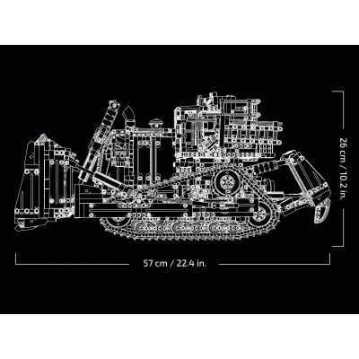 Конструктор LEGO Technic Бульдозер Cat D11 на пульті управління 42131