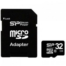 Карта пам'яті Silicon Power 32Gb microSDHC class 10 (SP032GBSTH010V10SP) Карта пам'яті Silicon Power 32Gb microSDHC class 10 (SP032GBSTH010V10SP)