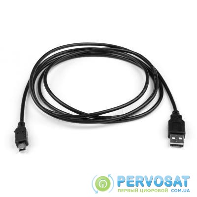 Дата кабель USB 2.0 AM to Mini 5P 1.8 m Vinga (VCPDCAMMIM1.8BK)