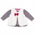 Набор детской одежды Luvena Fortuna для девочек: кофточка, штанишки и меховая жилетка (G8070.12-18)