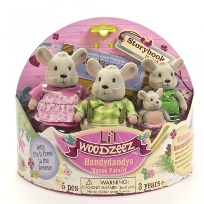 Фигурка Li'l Woodzeez Семья Мышей (6003M)