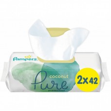 Вологі серветки Pampers Pure Coconut 84 шт (8001841708874) Вологі серветки Pampers Pure Coconut 84 шт (8001841708874)