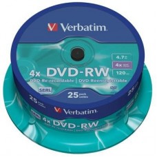 Диск DVD Verbatim 4.7Gb 4x CakeBox 25 шт silver (43639) Диск DVD Verbatim 4.7Gb 4x CakeBox 25 шт silver (43639)
