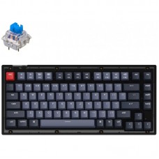 Клавиатура Keychron V1 84 Key QMK Gateron G PRO Blue Hot-Swap RGB Frosted Black Клавиатура Keychron V1 84 Key QMK Gateron G PRO Blue Hot-Swap RGB Frosted Black