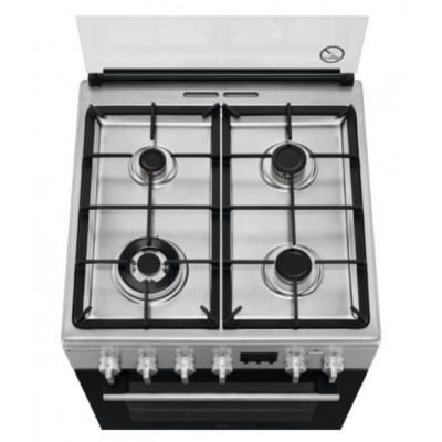 Плита Electrolux комбінована, 58л, 60x60см, дисплей, конвекція, чавун, пара, нерж