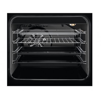 Плита Electrolux комбінована, 58л, 60x60см, дисплей, конвекція, чавун, пара, нерж