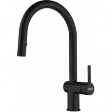 Змішувач для кухні Franke Active J, довж.виливу - 227мм, поворотний, 1+1фільтр+душ, чорний матовий