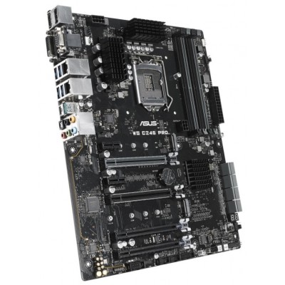 Материнcька плата ASUS WS C246 PRO s1151 C246 4xDDR4 M.2 HDMI DP DVI D-Sub ATX