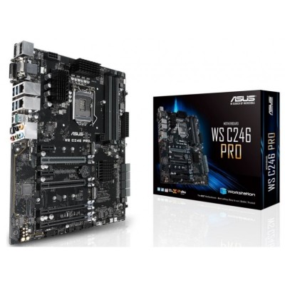 Материнcька плата ASUS WS C246 PRO s1151 C246 4xDDR4 M.2 HDMI DP DVI D-Sub ATX