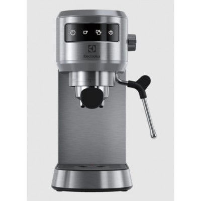 Кавоварка Electrolux ріжкова, 1л, мелена, ручний капуч, LED-дисплей, підігрів чашок, нерж