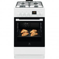 Плита Electrolux комбінована, 57л, 50x60см, дисплей, конвекція, білий Плита Electrolux комбінована, 57л, 50x60см, дисплей, конвекція, білий