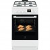 Плита Electrolux комбінована, 57л, 50x60см, дисплей, конвекція, білий