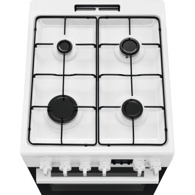Плита Electrolux комбінована, 57л, 50x60см, дисплей, конвекція, білий