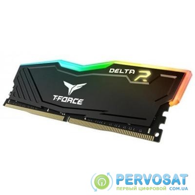 Модуль памяти для компьютера DDR4 8GB 2666 MHz T-Force Delta Black RGB Team (TF3D48G2666HC15B01)