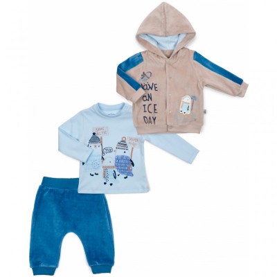 Набор детской одежды Tongs велюровый (4024-80B-blue)