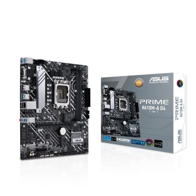 Материнcька плата ASUS PRIME H610M-A D4-CSM s1700 H610 2xDDR4 M.2 HDMI-VGA-DP mATX