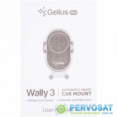 Универсальный автодержатель Gelius Pro Wally 3 Automatic WC-002 10W (Wireless Charger) Black (00000082798)