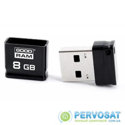 USB флеш накопитель GOODRAM 8GB Piccolo Black USB 2.0 (UPI2-0080K0R11)