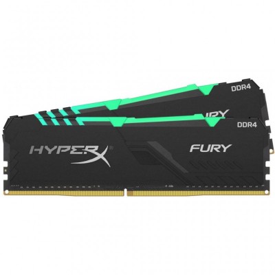 Модуль памяти для компьютера DDR4 32GB (2x16GB) 2666 MHz HyperX FURY RGB HyperX (Kingston Fury) (HX426C16FB3AK2/32)