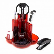 Настільний набір Axent Cascade 9 предметів Червоний (2105-06-A) Настільний набір Axent Cascade 9 предметів Червоний (2105-06-A)