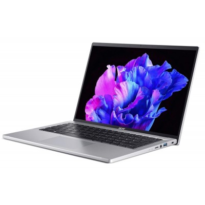 Ноутбук Acer Swift Go 14&quot; SFG14-71 14&quot; 2.8K OLED, Intel i7-13700H, 16GB, F1TB, UMA, Win11, сріблястий