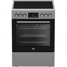 Плита Beko електрична склокерамічна, 66л, 60x60см, дисплей, конвекція, нерж