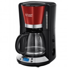 Кавоварка Russell Hobbs крапельна Colours Plus, 1,25л, мелена, червоно-чорний Кавоварка Russell Hobbs крапельна Colours Plus, 1,25л, мелена, червоно-чорний