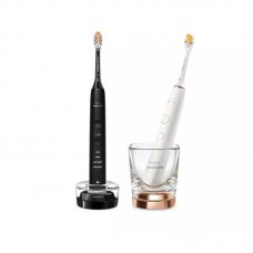 Щітка зубна електр. Philips, Sonicare DiamondClean 9000 Series, набір , 62т. колив/хв, насадок-1, 2 шт в наборі, 1зарядн.стакан+зарядка, чорний, білий
