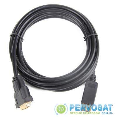 Кабель мультимедийный Display Port to DVI 24+1pin, 1.0m Cablexpert (CC-DPM-DVIM-1M)