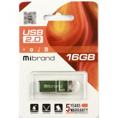 USB флеш накопитель Mibrand 16GB Сhameleon Light Green USB 2.0 (MI2.0/CH16U6LG)