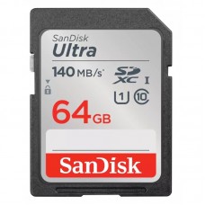 Карта пам'яті SanDisk SD 64GB C10 UHS-I R140MB/s Ultra Карта пам'яті SanDisk SD 64GB C10 UHS-I R140MB/s Ultra
