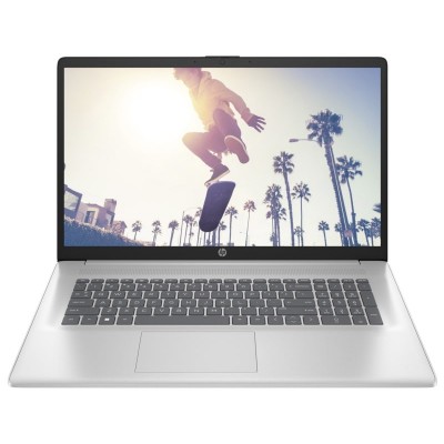 Ноутбук HP 17-cn3023ua 17.3&quot; FHD IPS AG,Intel i5-1334U, 16GB, F512GB, UMA, DOS, сріблястий