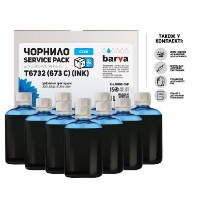 Чернила BARVA EPSON L800/L810/L850/L1800 10x100 мл CYAN (E-L800C-1SP)