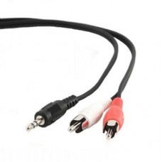 Кабель мультимедійний Jack 3.5mm папа/2RCA папа Cablexpert (CCA-458-15M) Кабель мультимедійний Jack 3.5mm папа/2RCA папа Cablexpert (CCA-458-15M)