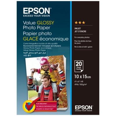 Папір EPSON 10х15 Value Glossy Photo (C13S400037)