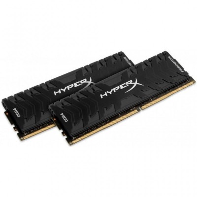 Модуль пам'яті для комп'ютера DDR4 64GB (2x32GB) 3200 MHz HyperX Predator Black Kingston Fury (ex.HyperX) (HX432C16PB3K2/64)